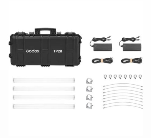 Godox KNOWLED TP2R Pixel RGB LED Tube Light (2', 4-Light Kit) size 60