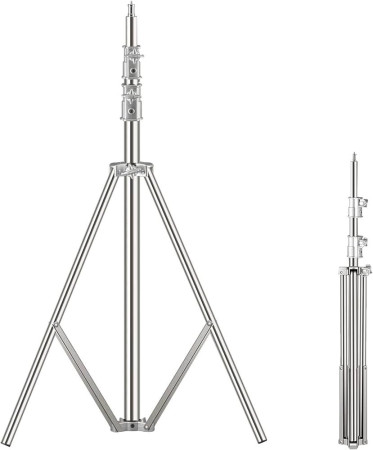 Large Silver Light Stand